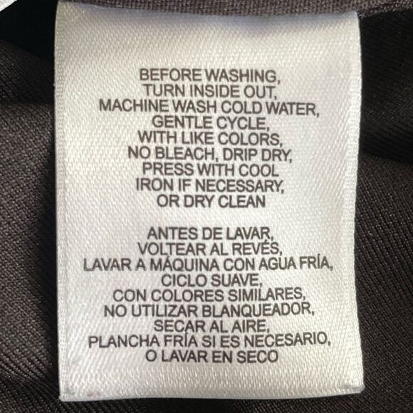 Anne Klein Sleeveless Floral Midi Dress Black w/Green & Pink Flowers Size 4 - Picture 8 of 8